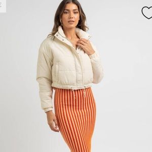 Nwt city beach crop puffer jacket
